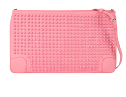 Loubiposh Clutch Bag, Leather, Pink, MIF, DB/S, 3*